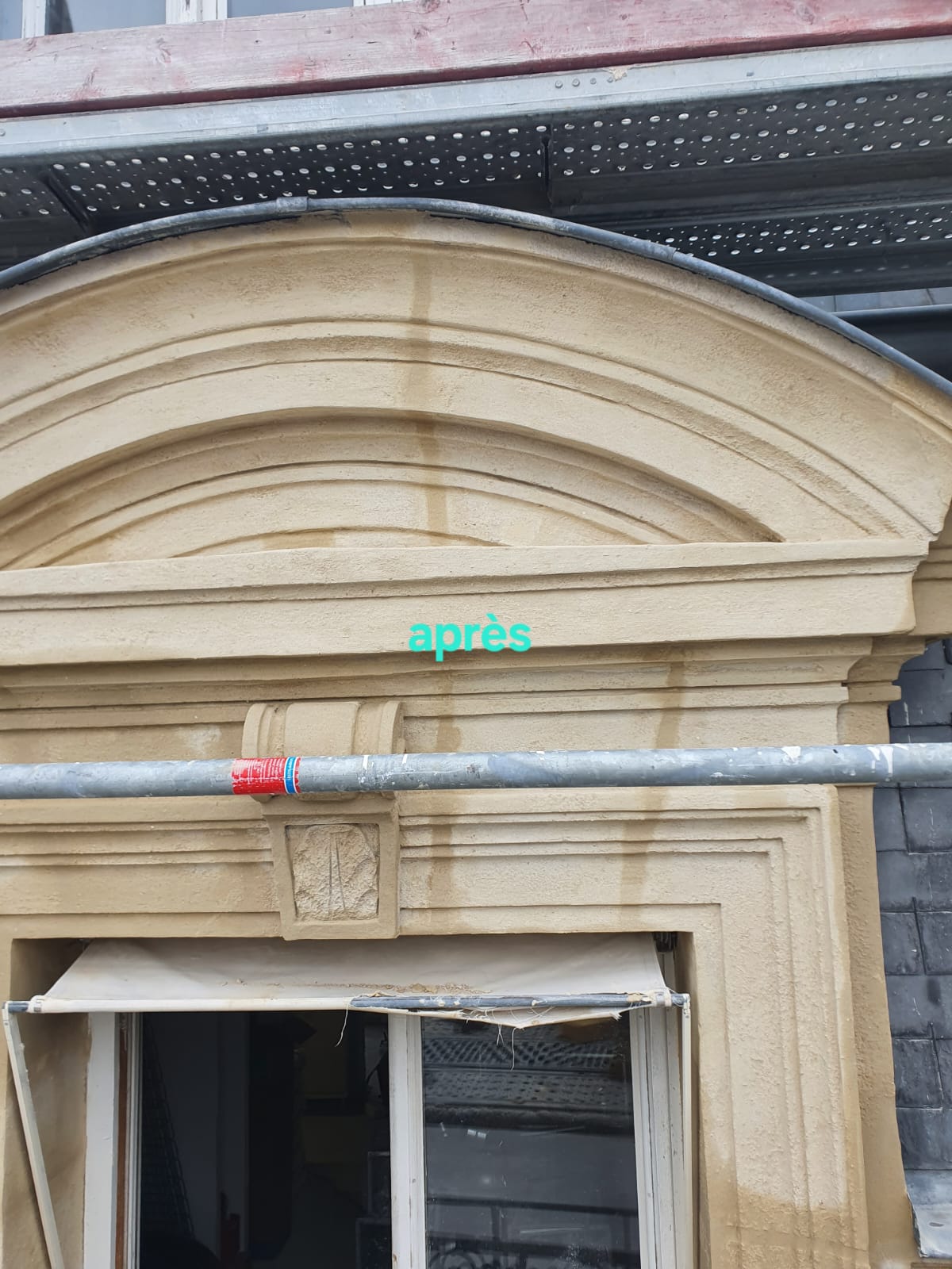 Restauration façade calcaire — après