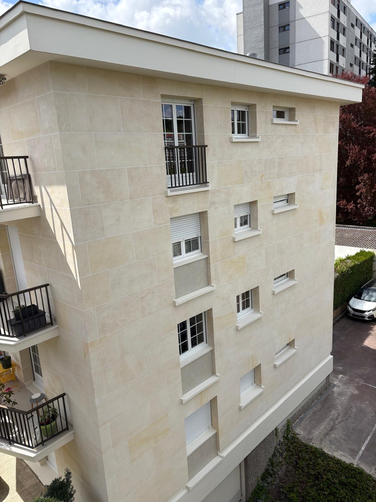 Rénovation façade calcaire